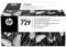 HP F9J81A Tintenpatrone, 729 Printhead Original,Farblos, black