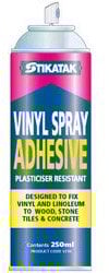Stikatak Vinyl Flooring Strong Spray Adhesive 250ml Can Professional Vinyl Glue