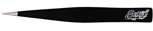 Excel 30422 Pinzette con Manico Cavo da 11,5 cm, Nero