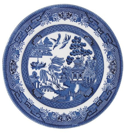 Blue Willow Sets of 6 sideplates 20.5cm CHURCHILL CHINA, Made in England