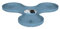 Elho Corsica Vertikaler Garten Untersetzer M - Vintage Blau - Draußen - Ø 25 x H 1.5 cm