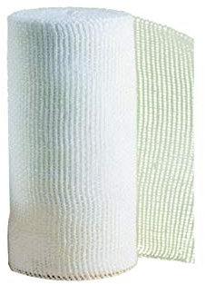 GIMA - Venda de Gasa Hidrofílica Bordeada de 20 Hilos, 100% Algodón Absorbente Candido, Borde con Dobladillo, Sin Látex, Tamaño 3.5 m x 10 cm, caja de 6 rollos