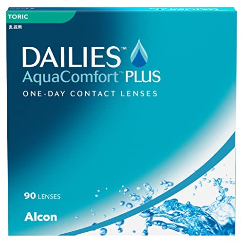 Dailies AquaComfort Plus Toric | 90 Stk | CYL -0.75 | ACHSE 80 | -1.50 dpt | Weiche Tageslinsen für Astigmatismus. Konstantes und klares Sehen und stabiler Tränenfilm. Mit BC 8.8 mm und DIA 14.4 mm