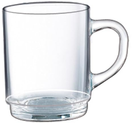 Arcoroc ARC E7104 Bock Bockbecher, Kaffeebecher, Kaffeetasse, 250ml, Glas, transparent, 6 Stück