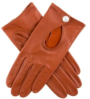 Dents Thruxton Women's Leather Driving Gloves COGNAC 7