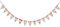 Wimpelkette mit der Aufschrift: „Merry Christmas“, 4,3 m