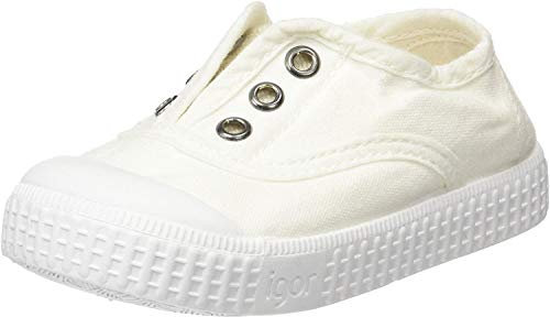 Igor Berri, Zapatillas sin Cordones Unisex Niños, Blanco (White), 31 EU
