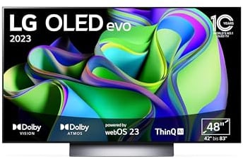 LG OLED48C37LA TV 121 cm (48 Zoll) OLED evo Fernseher (Smart TV, Filmmaker Mode, 120 Hz) [Modelljahr 2023]