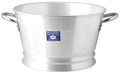 Pardini Omnia Colapasta Alluminio Conico Utensili da Cucina, Metallo, Grigio, 32 cm