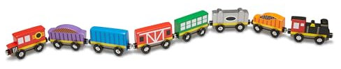 Melissa & Doug Wooden Train Cars Train