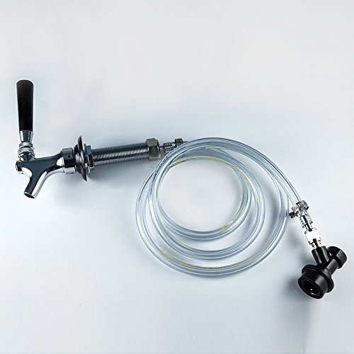Draft Brewer® Cold Crash Keezer Kit (2 Pack) - Complete Beer Faucet Kit with Tubing for Building a Homemade Kegerator or Keezer