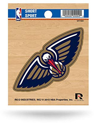 Rico Industries NBA Basketball New Orleans Pelicans Short Sport Decal