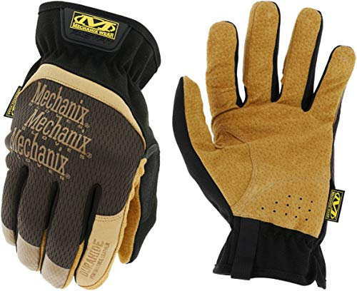 Mechanix Wear: DuraHide FastFit Arbeitshandschuhe aus Leder – Abriebfest, Langlebig (X-Large, Braun/Schwarz)