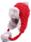Kuyou Damen Winter Hut Ohrenschützer Trapper Warm Fellmütze (Rot)
