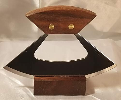 Alaska Ulu-Messer mit Walnussholzgriff und 15,2 cm Klinge