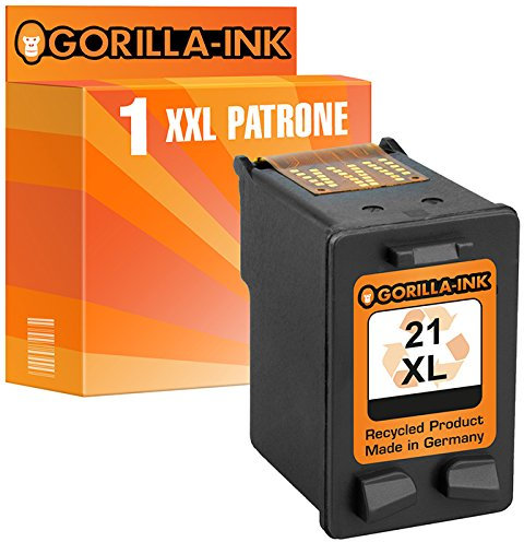 Gorilla-Ink 1 Patrone XXL remanufactured für HP 21 XL Black F350 F370 F375 F380 F385 F388 F390 F390 F394 D1330 D1311 D1320 D1300 D1341 D1360
