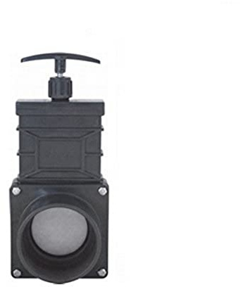 AquaForte X-Clear Günstiger Zugschieber mit Edelstahlklappe, Ø 90 mm, ideal für niedrigen Druck, Grau