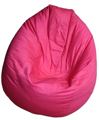 Kinzler S-10009/12 Sitzsack Billy, ca. Ø65 x H75 cm, klassische Tropfenform, Indoor, in vielen verschiedenen Farben, robuster Jeansstoff, pink