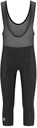 Rogelli, Salopette a 3/4 da Ciclismo Uomo De Luxe, Nero (Schwarz), XL