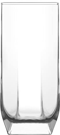 Tuana 62441 Vaso Refresco, Transparente, 330 cc, Set de 6