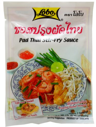 Lobo Pad Thai Stir-fry Sauce 120g (4.23 Oz) Thai Food X 4 Bags