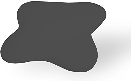 Dukal | Ersatzbezug für Ombracio/All Around Schlafkissen von Tempur | aus hochwertigem DOPPEL-Jersey | 100% Baumwolle | Farbe: anthrazit