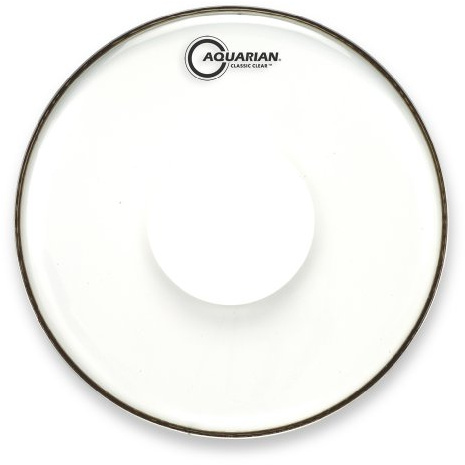 Aquarian Classic Clear 25 cm (10 Zoll) Drumhead / Schlagzeugfell mit Power Dot