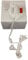50 Amp Double Pole Ceiling Shower Isolator Switch complete with 47mm Deep Surface Mounted Pattress Box