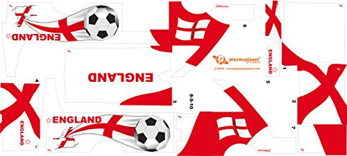 Stickers Playmyplanet Football Angleterre compatibles avec Playmobil Bus 5106, 5025, 4419, 5603 et 3169