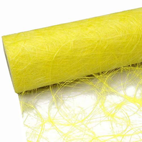 Deko AS GmbH Sizoweb Tischband gelb 20 cm Rolle 25 Meter 64 010-R