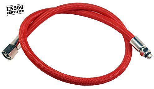 METALSUB Frusta erogatore Flex Intrecciato, Color Rosso. (76)