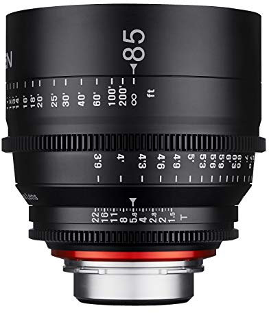 XEEN Cinema 85mm T1,5 Sony E Vollformat Objektiv MF Cine Video Lens für hohe Auflösungen mit Follow Focus Zahnkränze