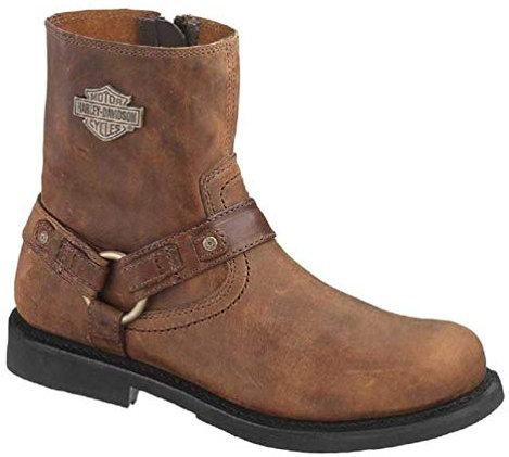 Harley-Davidson Herren Scout Leather Motorcycle Harness Casual Boot Stiefel, Braun, 41 EU