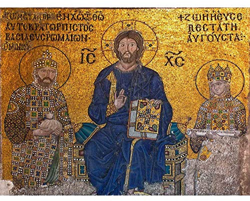 Wee Blue Coo Prints MP Photography Mural HAGIA Sophia Istanbul ORTHODOX Jesus Christ 30x40 cms Art Poster Print Picture Foto Christus Bild