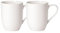 Villeroy & Boch For Me - Tazas de café, Juego de 2 piezas, 370 ml, porcelana premium, color blanco