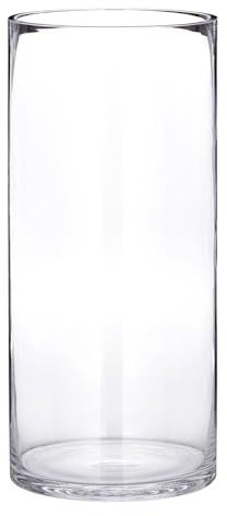 BUTLERS Pool zylindrische Bodenvase - Bodenvase aus Glas | Große Vase | Höhe 40 cm