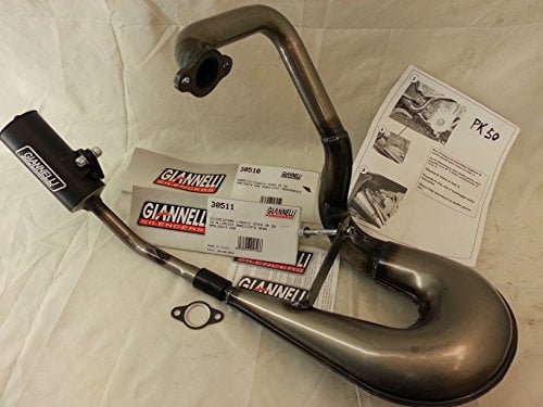GIANNELLI MARMITTA PIAGGIO VESPA PK 50 OMOLOGATA DGM VERNICIATA TRASPARENTE, Solo senza silenziatore