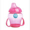 dBb Remond Babytasse - Tasse d’Apprentissage Bébé avec Poignées et Couvercle – Bec suceur Silicone Souple - Sans BPA - 280 ml - Étanche - 4 mois+ - Rose translucide