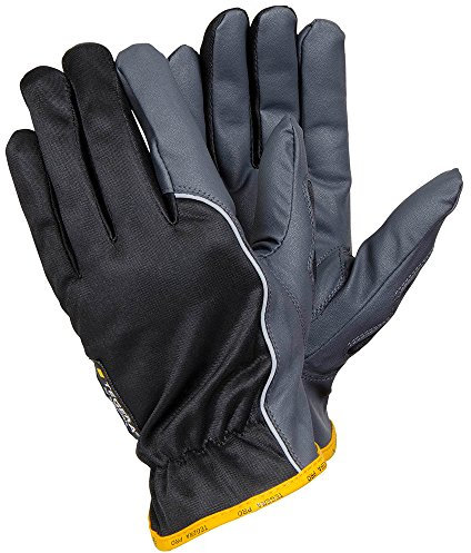 Ejendals Handschuh Tegera 9100 aus Synthetikleder Größe 8, 1 Stück, schwarz/grau/gelb, 9100-8