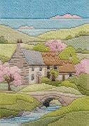 Bothy Threads Kit - Long Stitch Seasons - Spring Cottage
