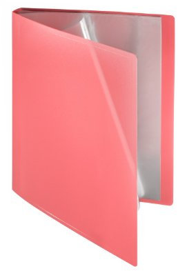 Sichtbuch flexibel, 10 Hüllen, A4, PP rot transparent