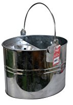 Kingfisher Galvanised Mop Bucket, Silver, 11 Litre