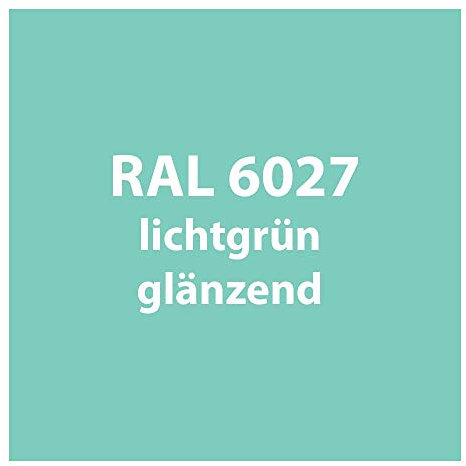 Streichlack Streich Lack Farbe 1K * Premium Qualität * 1 Liter (RAL 6027 licht-grün glänzend [wie türkis])