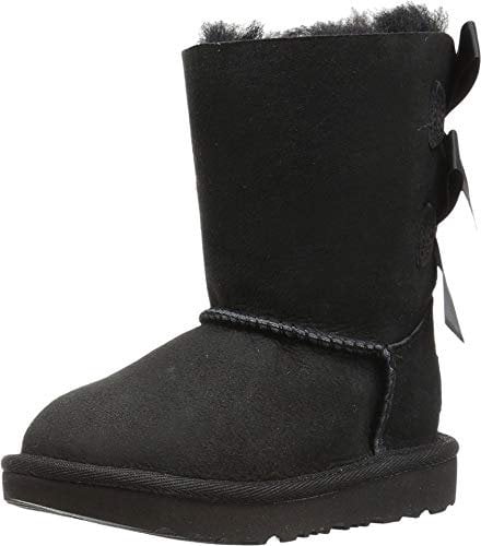UGG Bailey Bow Ii, Stivali Classici, Unisex - Bambini e ragazzi, Nero, 23.5 EU