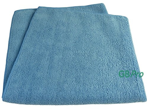 GBPro Eco Premium Microfibre Cloth - Blue Cleaning Cloth/Tea Towel/all purpose-Blue (40 x 40cm)