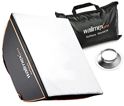 Walimex Pro Softbox Orange Line 40x40 cm für Multiblitz P