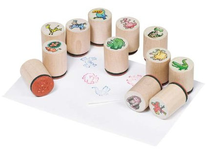 Holzstempel Wilde Tiere 12 Motive