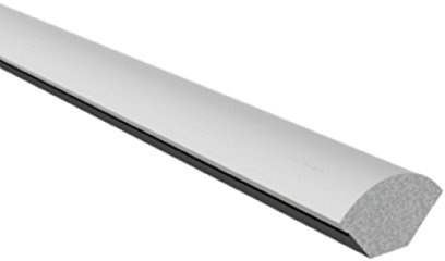 SmartHome 3 x White 19mm Quadrant UPVC Trim, Length: 1.2 Metres, Internal Corner Angle Trim