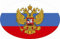 U24 Autoaufkleber Russland mit Adler Oval 10 x 6,5 cm