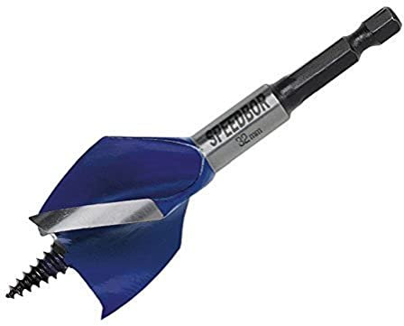 Irwin 1921997 6X Blue Groove Stubby Wood Bit, 32mm x 100mm